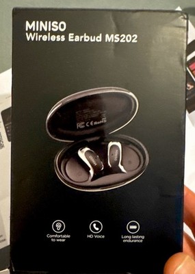 2x MINISO Wireless Translator Earbuds MS202 Bluetooth Kopfhörer Set mit Ladecase