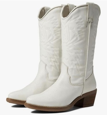 Steve Madden Hayward Western Boot Whithe Size 9