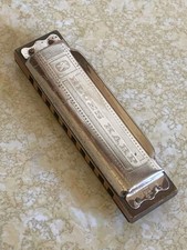 Vintage M.Hohner Blues Harp Key of B Flat Harmonica Made in Germany