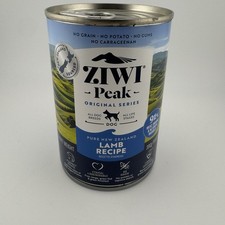 14 Pack- 13.75oz ZIWI Peak Lamb Recipe Canned Wet Dog Food 7/2027 6.65 per gallon