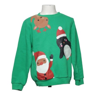 H&M, Sweatshirt, Größe: 122/128, Grün/Mehrfarbig #EdI