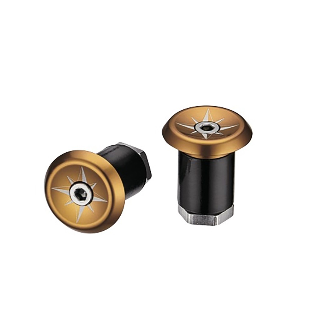 Заглушки Ciclovation Vortex Lock-In Power Wave Gold из алюминиевого сплава для шоссейных велосипедов 3790₽