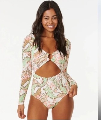 NWT Rip Curl Womens La Quinta Good Coverage One-Piece Swimsuit Size XS Tropical
