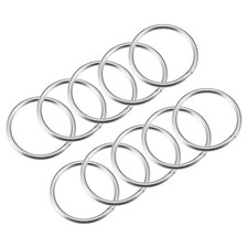 304 Stainless Steel Welded O Ring 50mm 1.97" External Dia. 4mm thickness 20pcs