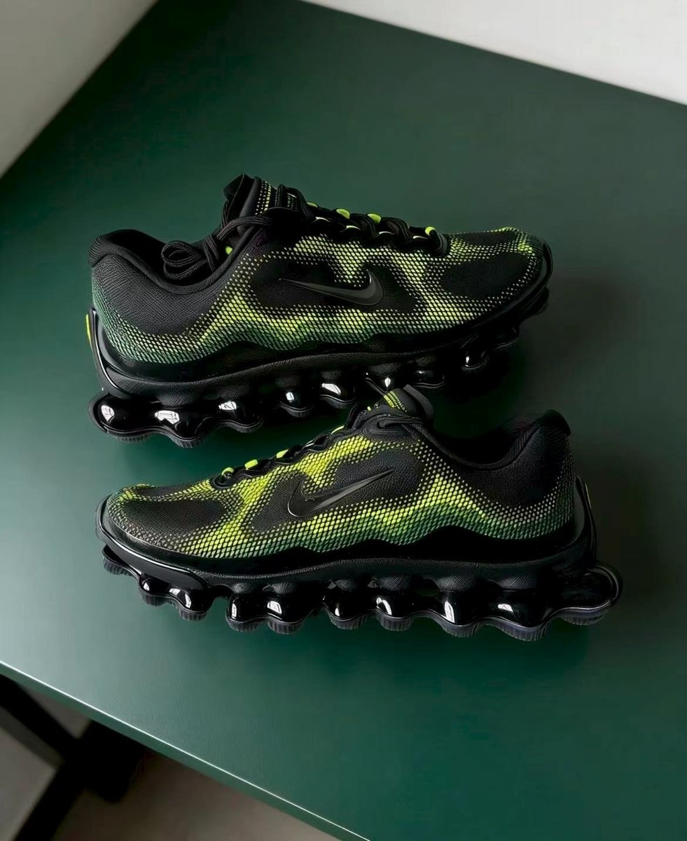 Nike AIR LIQUID MAX Non-slip Wear-resistant Running Shoes Men's Black Green — product photo 4 of 5