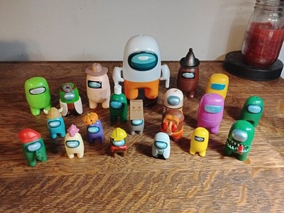 Lot Of 20 Mixed Size Among Us Toy Figures  