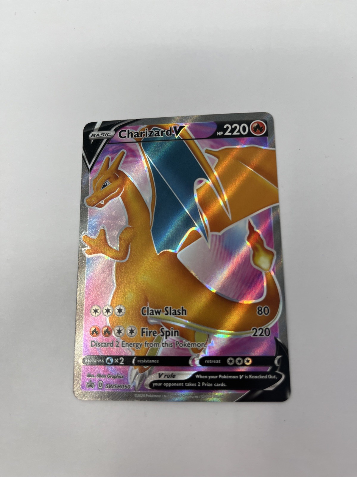 Pokemon Champions Path Charizard V SWSH050 Promo Full Art