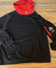 Yuji Itadori Hoodie Men  s XL Black Red Jujutsu BARGAIN Arm Pocket