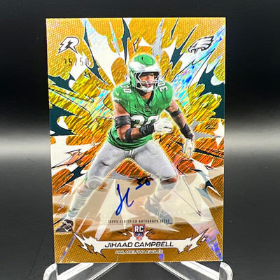 Topps Resurgence 2025 Jihaad Campbell Philadelphia Eagles Rookie Auto /50 #176