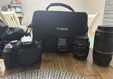 Canon EOS Rebel T7 Camera Bundle w/ EF-S 18-55mm, EF 75-300mm Lenses, Bag