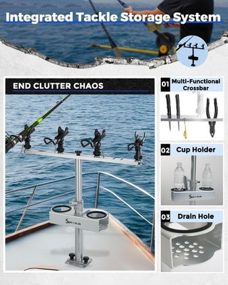 crappie fishing boat accessories Replica 18-Inch Blank, Standard | King Sailfish Mounts 3D lifelike eyes make the lure more natural and realistic Tools of the tight-line trade