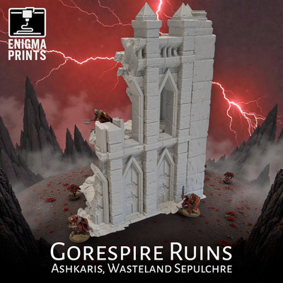 Gorespire Ruins - 28mm 3D Printed Chaos Fantasy Wargaming Tabletop Terrain