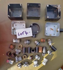 Metal Clad Electrical Fittings & back boxes LOT 4. Workshop /Garage-see details