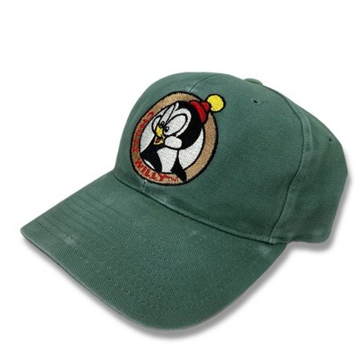 Vintage 90s American Needle Chilly Willy Cartoon Penguin Snapback Hat Blockhead