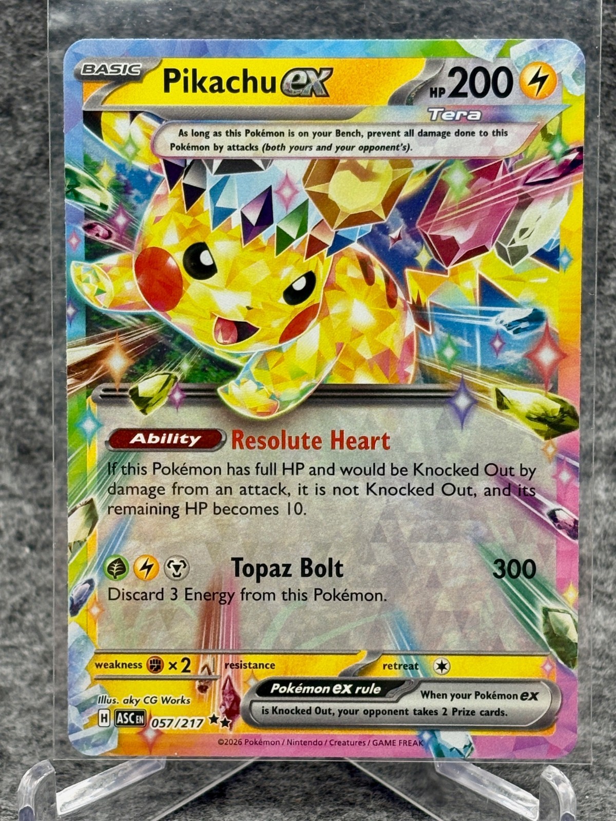 Pikachu ex Double Rare ME: Ascended Heroes 057/217 NM