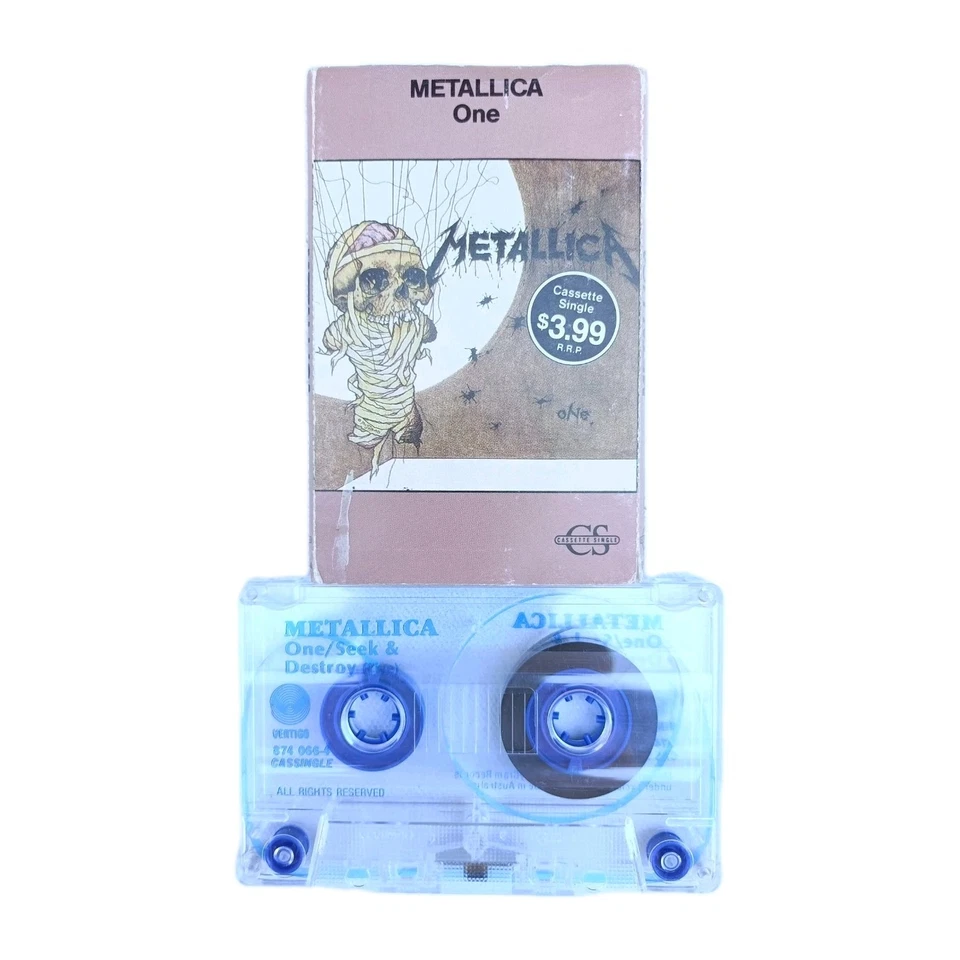 METALLICA - One Australian Release Cassette Single RARE FREE POSTAGE AUS - Image 3 of 3