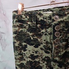 Pilcro Pants Womens 27 Green Corduroy High Rise Skinny Crop Anthropologie