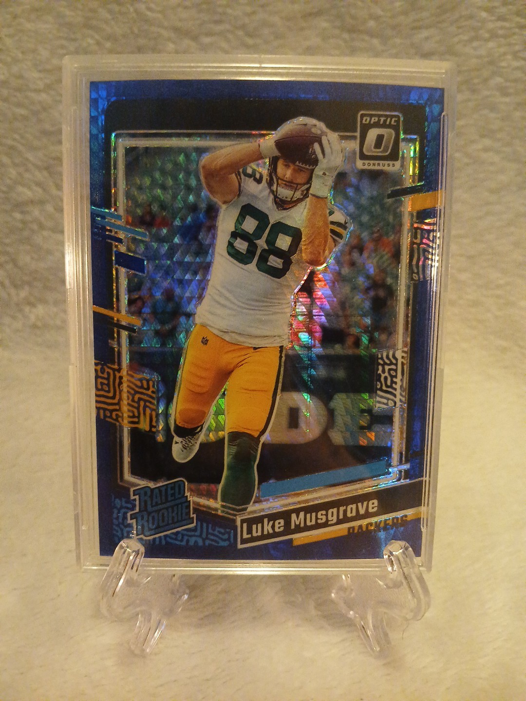 2023 Panini Donruss Optic - Rated Rookie Luke Musgrave #241 Blue Hyper Prizm...