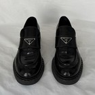 Vintage PRADA Women’s Black Leather Slip-On Loafer Flats US 8.5 — photo 2
