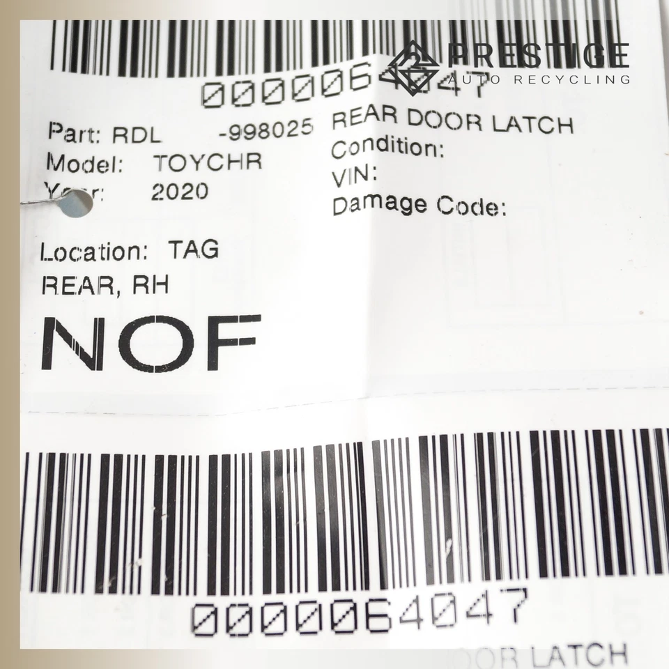 2018-2022 TOYOTA C-HR Door Lock Latch Actuator Rear Right 69050-10070 OEM - Image 4 of 4