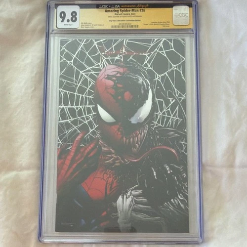 Amazing Spider-Man #26 CGC 9.8 Signed Mico Suayan Foil Convention Exclusive
