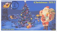 JVC CACHETS -2012 CHRISTMAS 'SANTA & SLEIGH' FIRST DAY COVER FDC ONLY 15 MADE #4