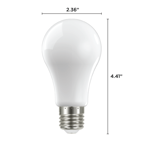 4 Pack LED Solid White Filament Bulbs 120V 13.5W =100W A19 Medium E26 3000K Soft - Picture 2 of 9