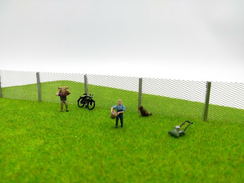 Model Wire Mesh Fence - Chain Link Fence / Security Fence - OO/HO - NEW - Picture 4 of 12