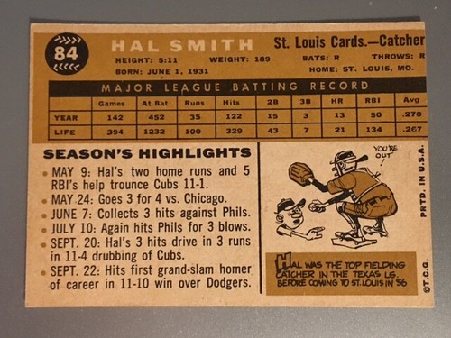 1960 Topps Baseball Singoli -- Scegli la tua carta -- include numeri alti - Foto 57 di 493
