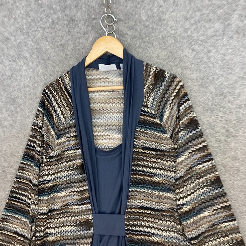 Nouvelle Womens Top Size XL Multicolour Long Sleeve Scoop neck Tunic 14504 - Picture 3 of 12