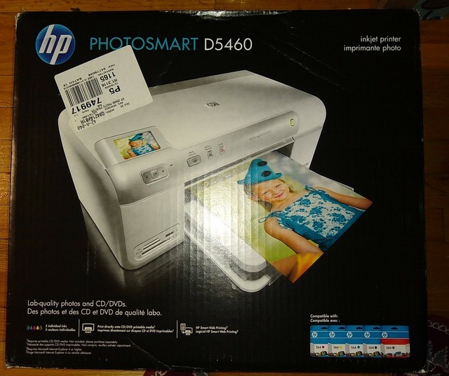 hp photosmart d5460 printer