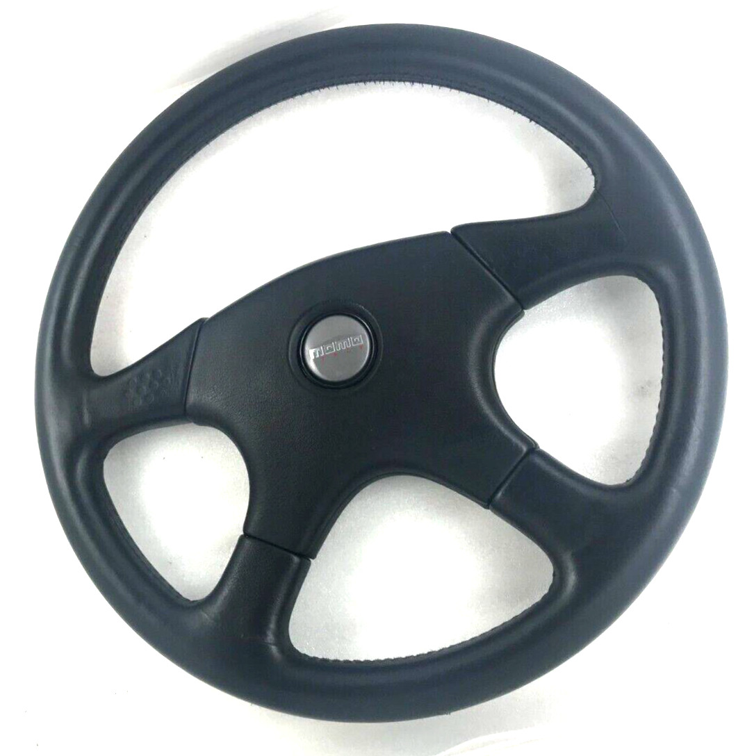 Original MOMO Ghibli 4 M38 Black Leather 380mm 1992 Classic Wheel Steering.  7C