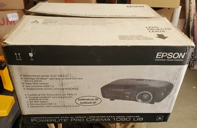 Epson Powerlite Pro Cinema 1080 UB Model H262A Projector WORKING (Need New Lamp)