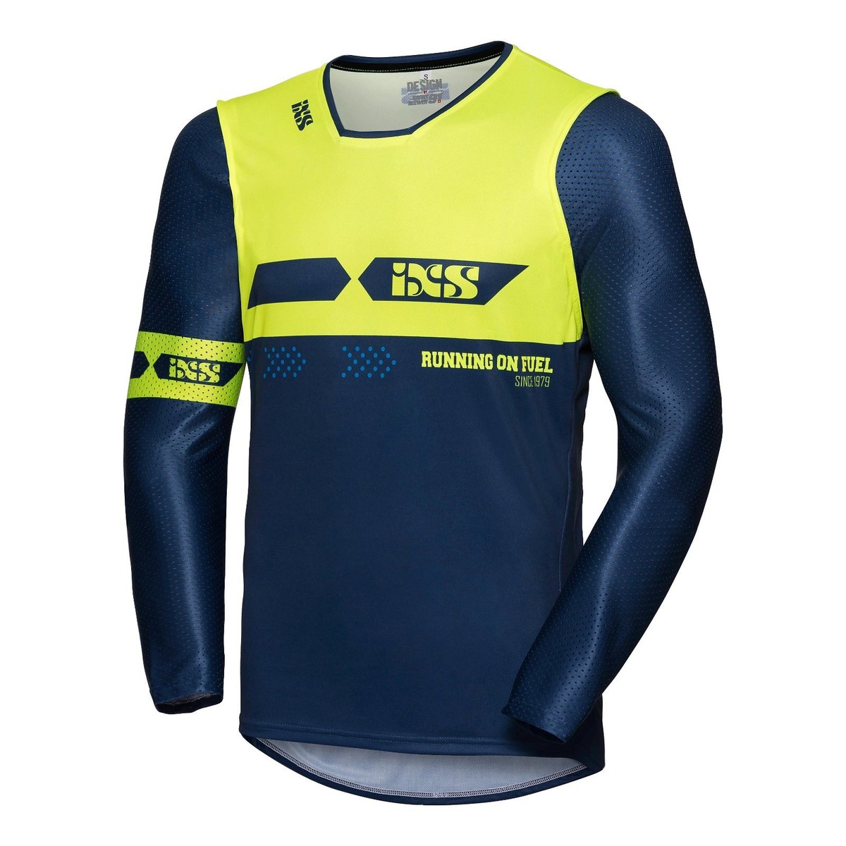 IXS MX Jersey 19 Slim Motocross Off-Road Top Blue Yellow