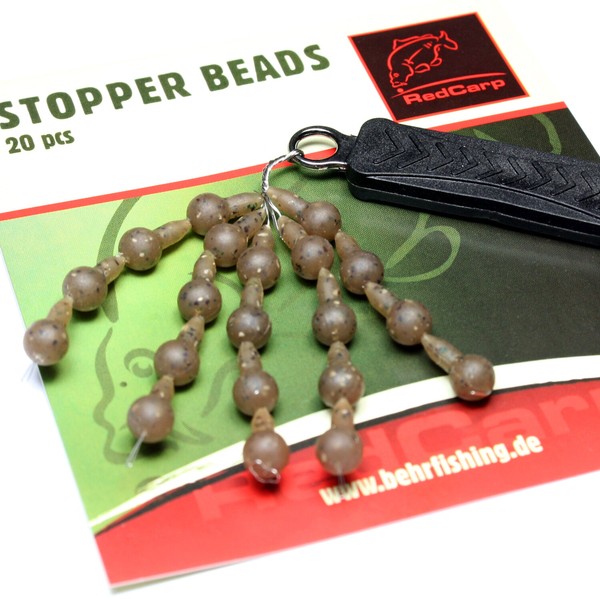 Gummistopper Schnurstopper | 20X Rig Stopper Beads FüR Karpfen & Feeder-image