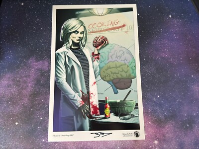 iZombie TV Show Rose McIver as Olivia Moore Art Print 11x17 by Brian C. Roll