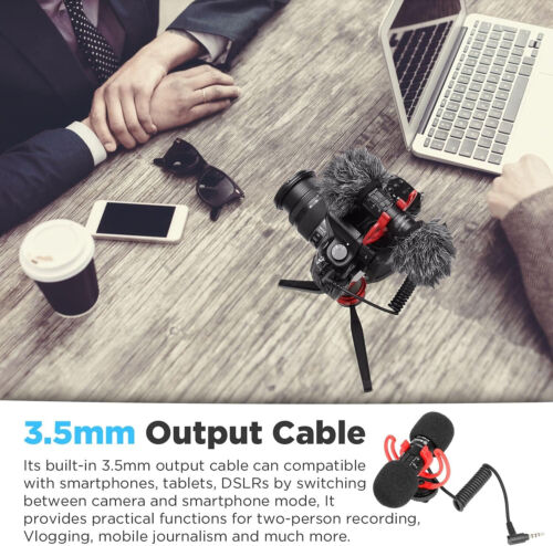 Boya Microfono a fucile a condensatore a doppia capsula di-MM1 PRO per fotocamera iPhone... - Foto 7 di 14