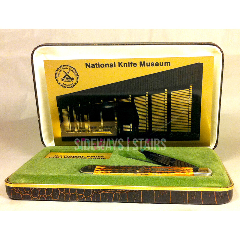 1984 CASE XX TRAPPER POCKETKNIFE NKCA national knife museum bone