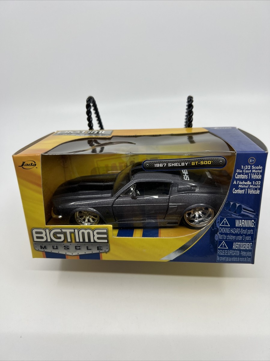 Jada Big Time Muscle 1967 Shelby GT-500 Gray Grey 1:32 New Car