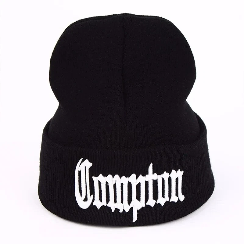 NWA COMPTON Gorro Tejido Bordado Cálido Invierno Sombreros N.W.A. Dr Dre, Eazy E Foto 4 de 4