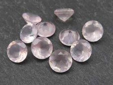 100 Natural Rose Quartz round Faceted Cut loose gemstone Cabochon 3mm-20mm