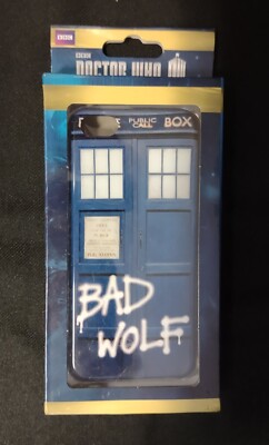 Doctor Who Tardis iPhone 5 5s Case Bad Wolf Public Call Box Blue Sci-Fi Retro