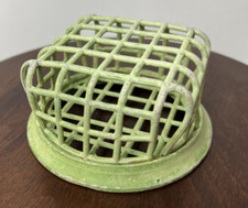 Vintage Round Metal Flower Frog No. 72 Vogue Holder 4.5" Beagle Pasadena CA