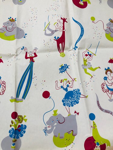 Vintage Marshall Field's Wrapping Paper Children's Department Circus 1950s - Picture 8 of 12