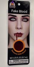 Fake Blood Halloween Vampire Zombie Face Make Up Fancy Dress Theatrical Fun New