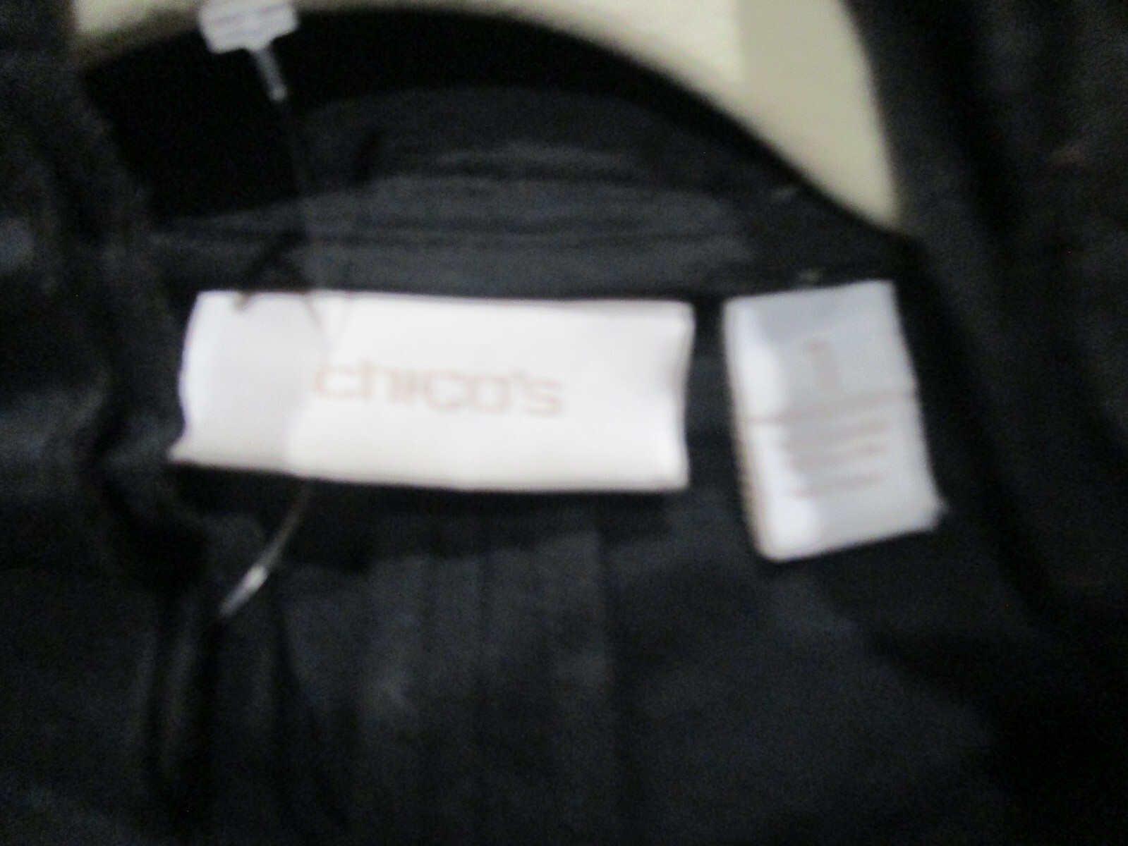 Chicos Cardigan Jacket Solid Black With Ruffles W… - image 3