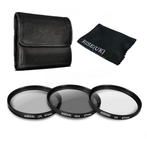 67mm UV ND4 Neutral Density CPL Circular Polarizing Filter Kit For Camera Lems - Picture 1 of 10