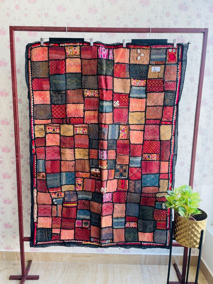 Vintage Embroidery Handmade Banjara Antique Wall Hanging Tapestry Wall