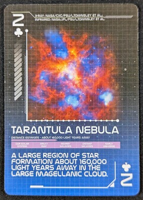 Tarantula Nebula Across The Universe Space NASA Playing Card #2 (NM)