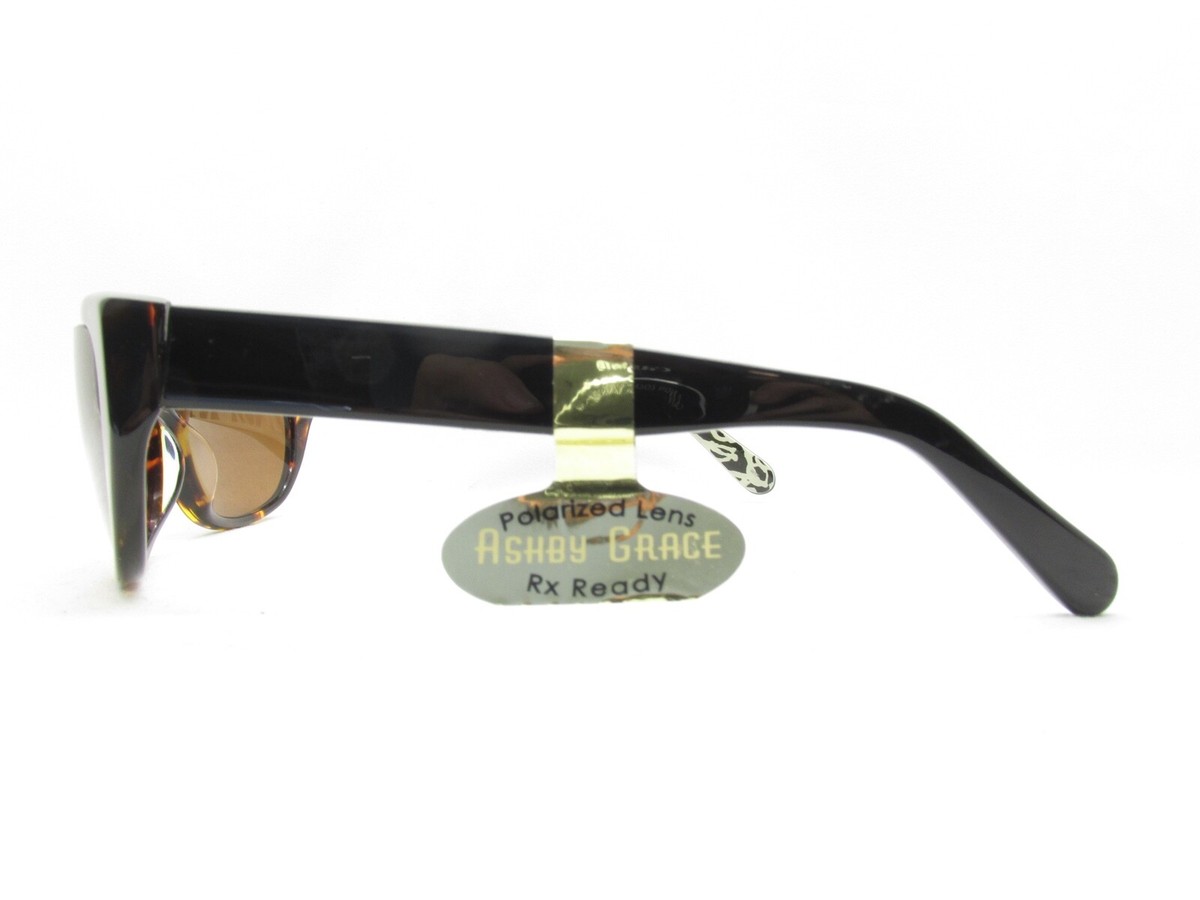 ASHBY GRACE PARKER AG45 BUTTERFLY BROWN POLARIZED SUNGLASSES  display picture 3